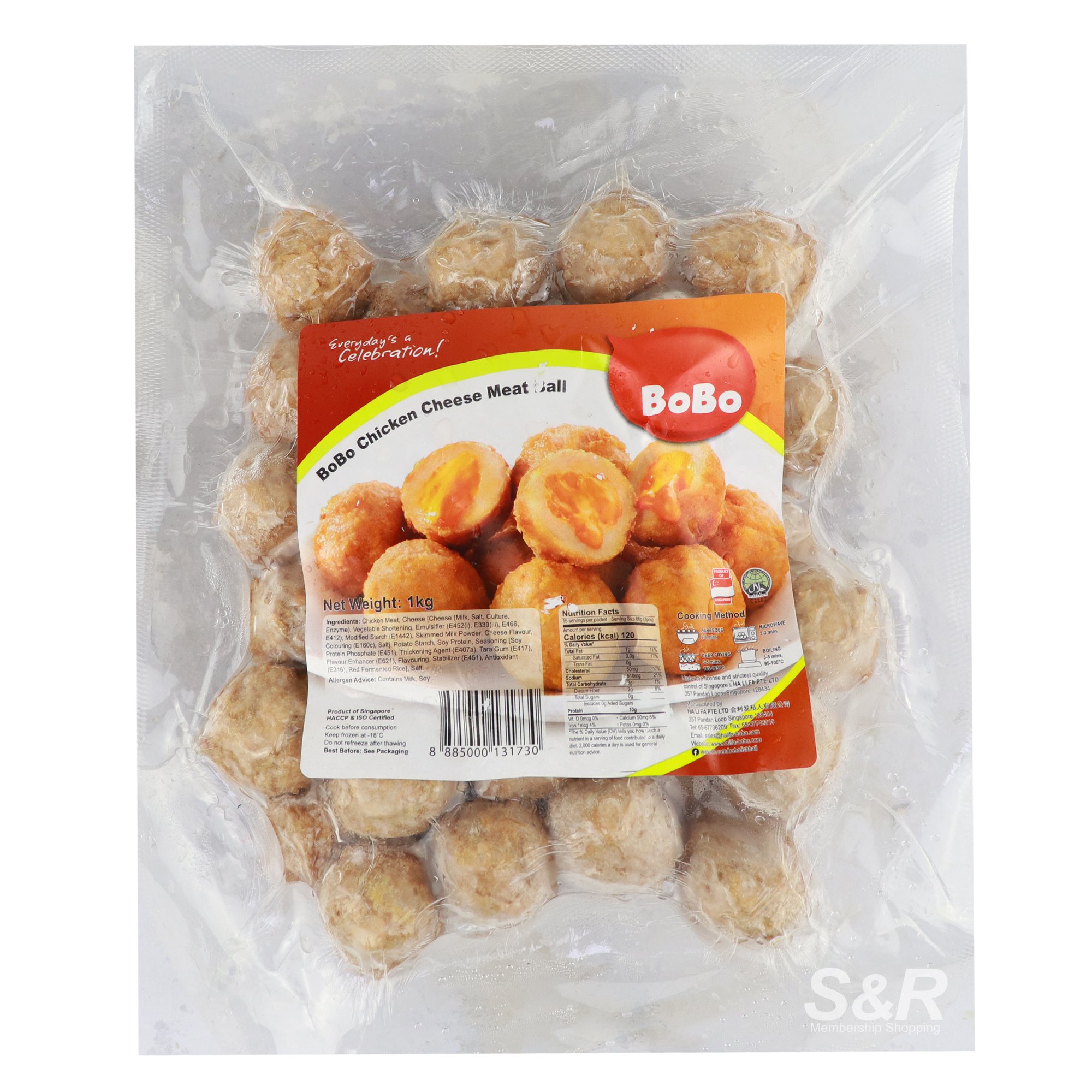 Bobo Chicken Cheese Meat Ball 1kg